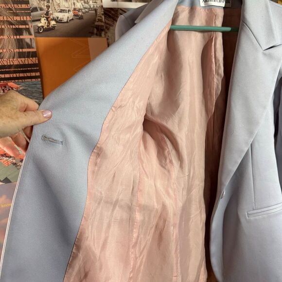 Arthur Chapnick  Women's Blazer  Two Tone Gray Wool Blend   Size M - Picture 7 of 7